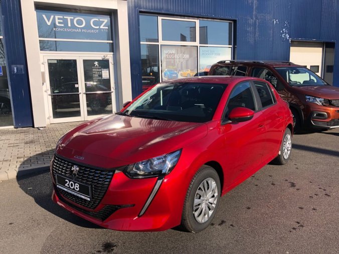 Peugeot 208, ACTIVE 1.2 PT 75k MAN6, barva červená