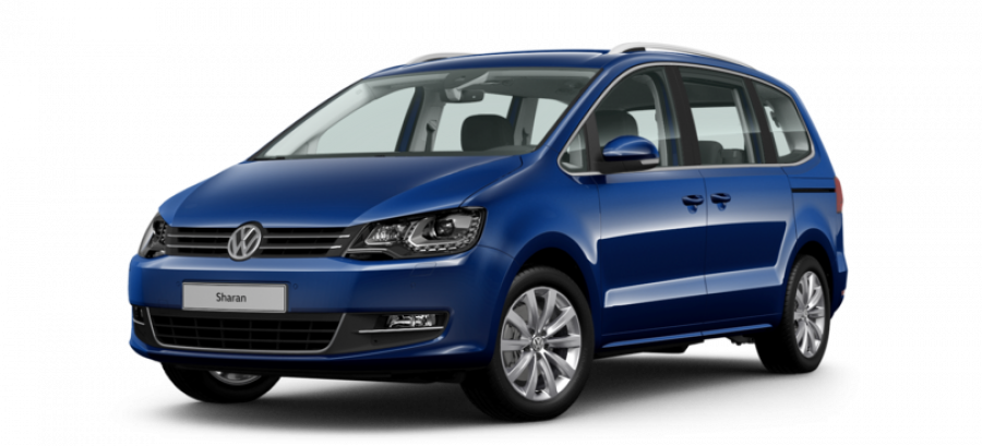 Volkswagen Sharan, 2.0 TDI 4MOT 7DSG SCR, barva modrá