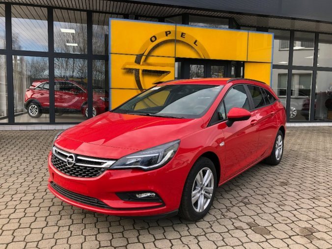 Opel Astra, kombi Enjoy 1.4 Turbo, barva červená