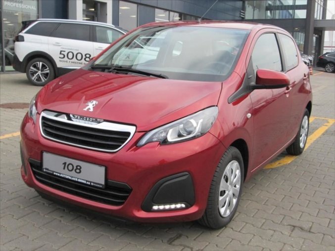 Peugeot 108, 1.0 72k Active S&S MAN5, barva červená