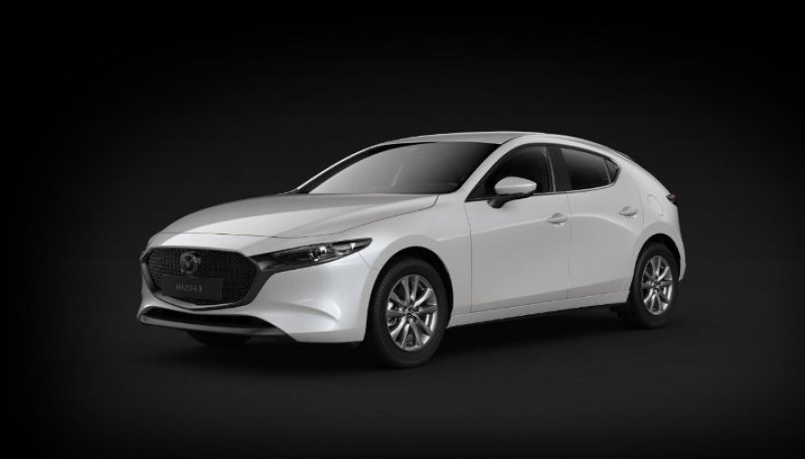 Mazda 3, Skyactiv-G122, barva bílá