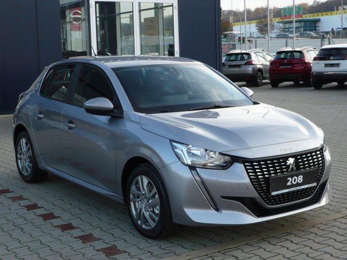 Peugeot 208, ACTIVE 1,2PureTech 100k MAN6 + KAMERA + ALU, barva šedá