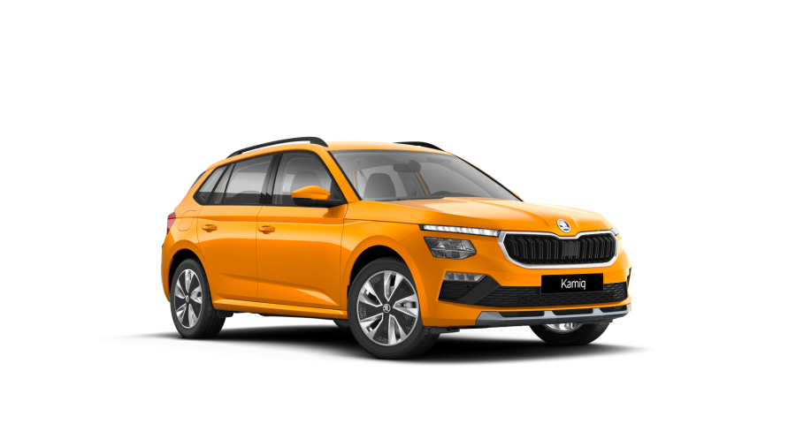 Škoda Kamiq, 1,5 TSI 110 kW 6-stup. mech., barva oranžová