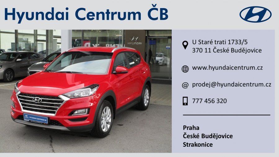 Hyundai Tucson, 1,6 T-GDi 130 kW (95 NAT) 6 st. man, barva červená