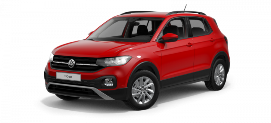 Volkswagen T-Cross, Life 1.0 TSI 70 kW 5G, barva červená