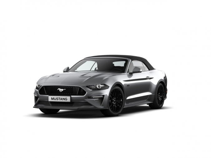 Ford Mustang, kabriolet, MUSTANG V8 GT Convertible 5,0 GT 330 kW / 449 k 10st. automa, barva stříbrná