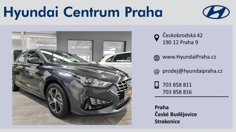 Hyundai i30, 1,0 T-GDI 88 kW (95 NAT) 6 st. man, barva černá