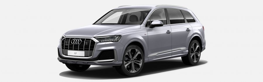 Audi Q7, Q7 S line 50 TDI quattro, barva stříbrná