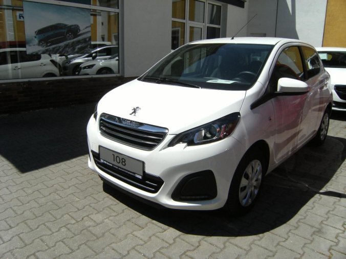 Peugeot 108, Active 1,0 VTi 72k man5, barva bílá