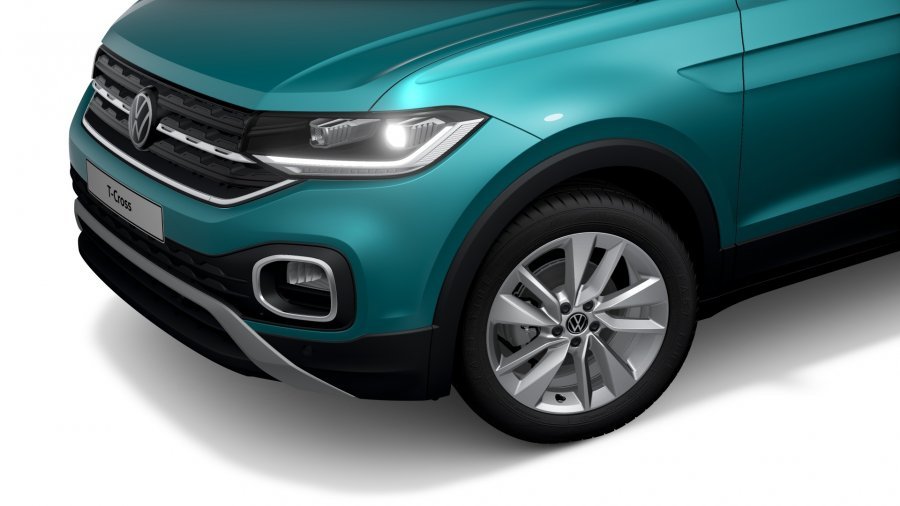 Volkswagen T-Cross, T-Cross Style 1,0 TSI 81 kW 6G, barva tyrkysová