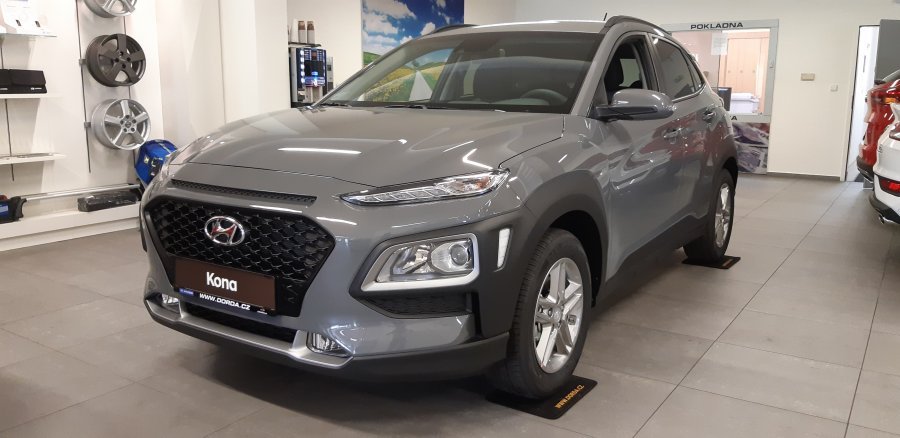 Hyundai Kona, 1,0 T-GDI 88 kW (95 NAT) 6 st. man, barva šedá