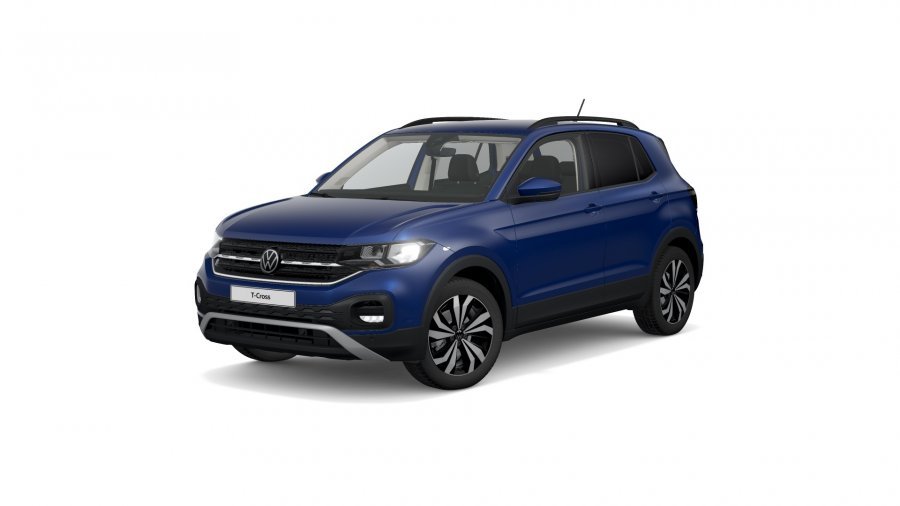 Volkswagen T-Cross, T-Cross Life 1,0 TSI 70 kW 5G, barva modrá