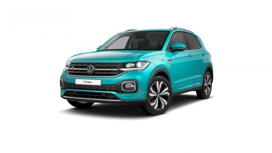 Volkswagen T-Cross, T-Cross Style 1,0 TSI 81 kW 7DSG, barva tyrkysová