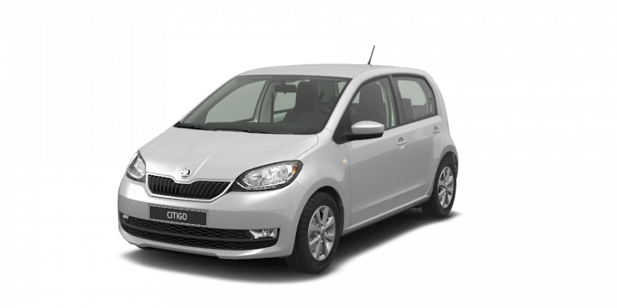 Škoda Citigo, 1,0 MPI 50 kW 5-stup. mech., barva stříbrná