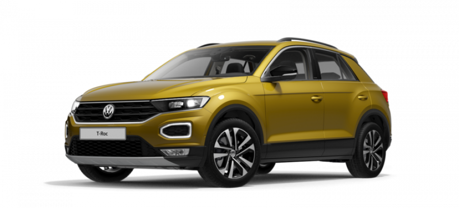 Volkswagen T-Roc, Design 1,5 TSI ACT 7DSG, barva žlutá