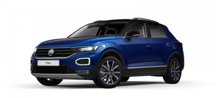 Volkswagen T-Roc, Style 1,5 TSI ACT 6G, barva modrá