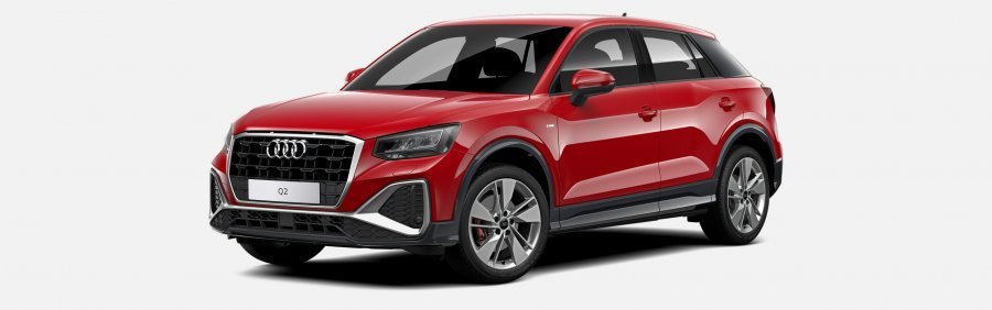 Audi Q2, Q2 S line 35 TFSI 110kW CoD, barva červená