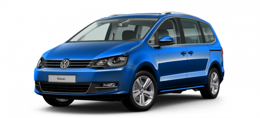 Volkswagen Sharan, 2.0 TDI 4MOT 7DSG SCR, barva modrá