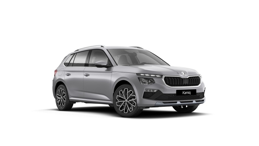 Škoda Kamiq, 1,5 TSI 110 kW 6-stup. mech., barva stříbrná