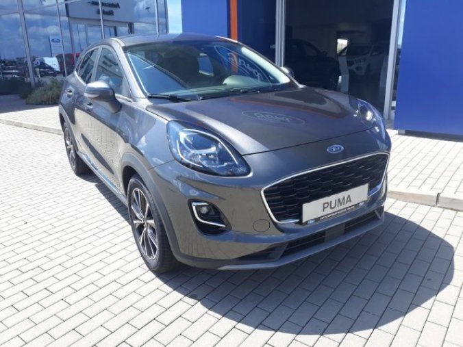 Ford Puma, Titanium, 5dveřová, 1.0 EcoBoost 92 kW/125 k, 6st. manuální, barva šedá