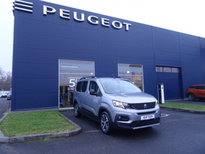 Peugeot Rifter, Long GT 1.2PT EAT8 7míst, barva šedá