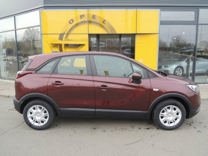 Opel Crossland X, SMILE 1.2T 81kW/110k AT6, barva vínová