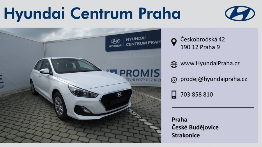 Hyundai i30, 1,4i 73 kW (95 NAT) 6 st. man, barva bílá