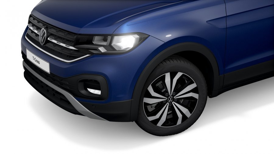 Volkswagen T-Cross, T-Cross Life 1,0 TSI 70 kW 5G, barva modrá