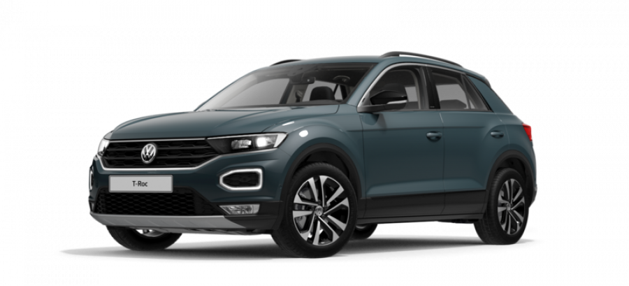 Volkswagen T-Roc, Design 1,0 TSI 6G, barva modrá