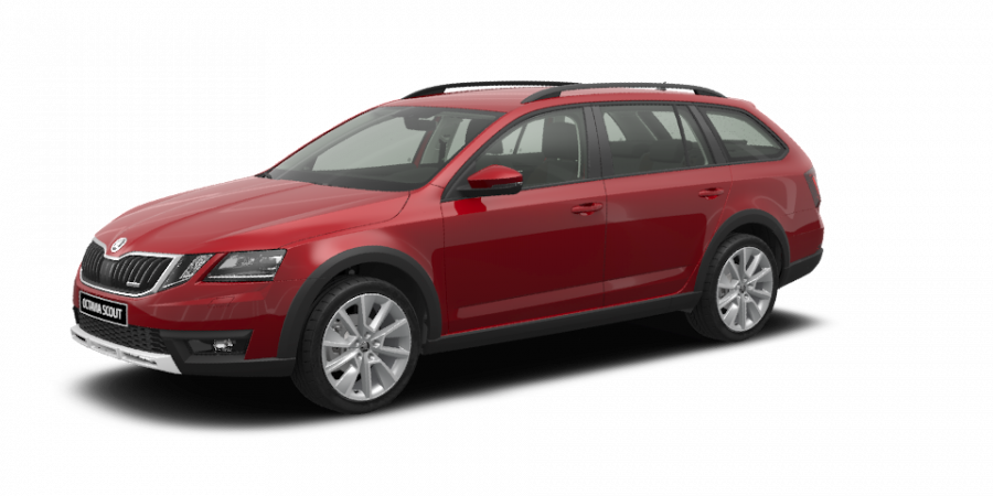 Škoda Octavia, 2,0 TDI 135 kW 7-stup. automat. 4x4, barva červená