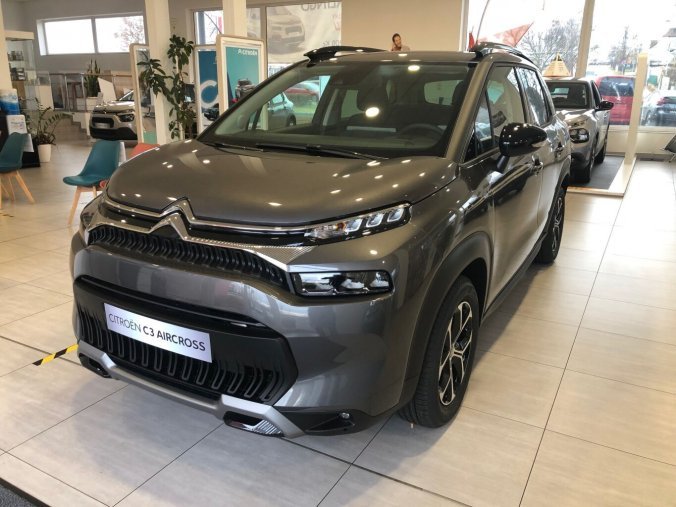 Citroën C3 Aircross, Citroën SUV C3 Aircross 1.2 PureTech 110 S&S MAN6 SHINE, barva šedá