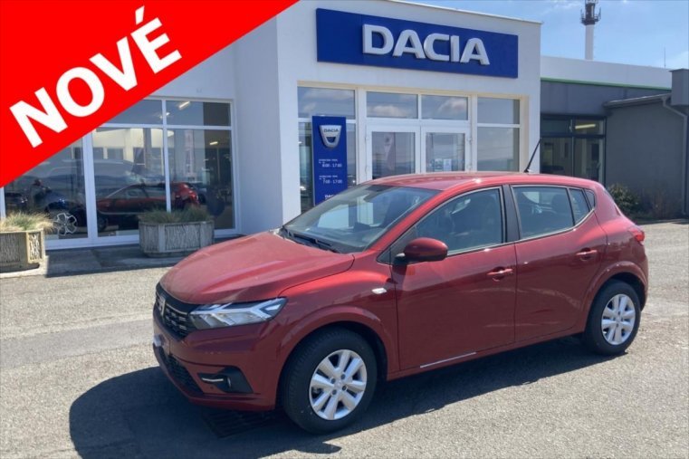 Dacia Sandero, 1,0   TCe Comfort 90 SKLADEM, barva červená