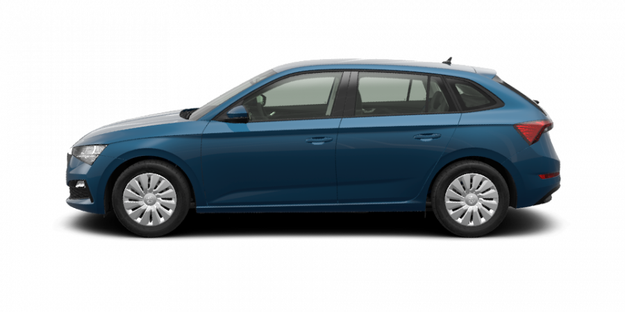 Škoda Scala, 1,5 TSI 110 kW 6-stup. mech., barva modrá