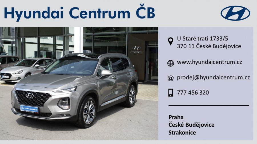 Hyundai Santa Fe, 2,2 CRDi e-VGT 147 kW (diesel) 8 st. aut 4×4, barva šedá