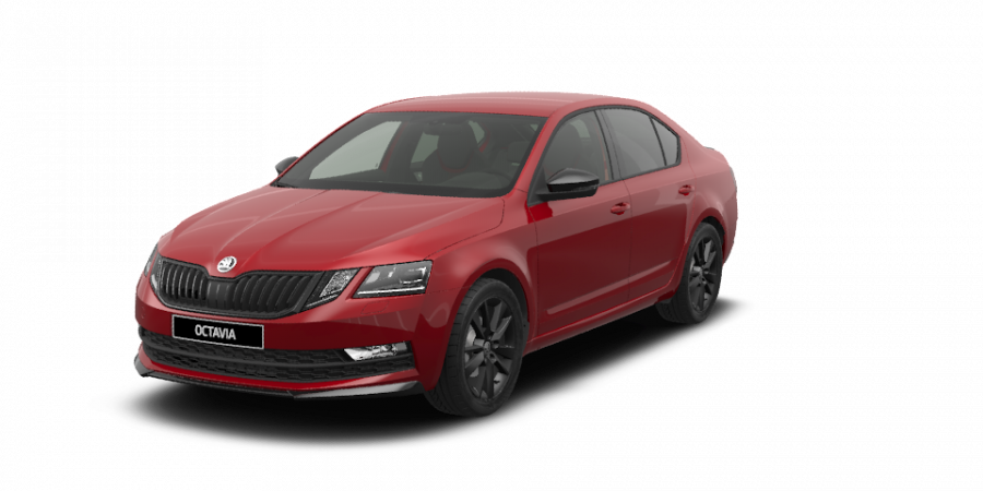 Škoda Octavia, 1,5 TSI 110 kW 6-stup. mech., barva červená