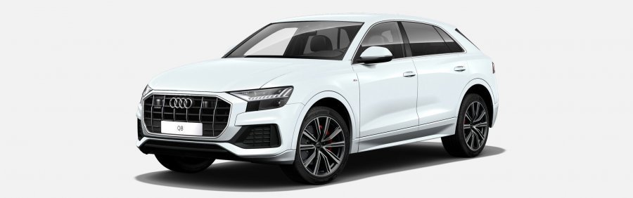 Audi Q8, Q8 50 TDI quattro, barva bílá