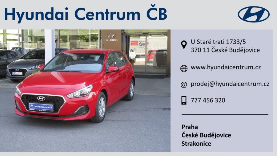 Hyundai i30, 1,4i 73 kW (95 NAT) 6 st. man, barva červená