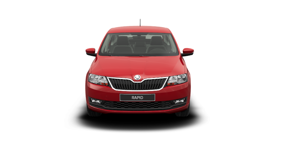 Красный Ruby Skoda Rapid